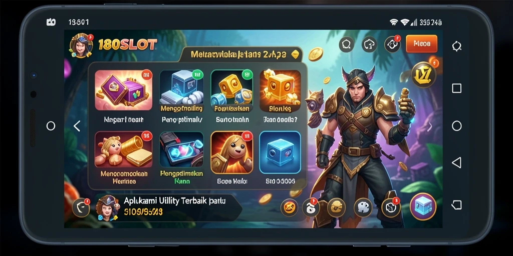 Tampilan utama 180SLOT saat mengoptimalkan perangkat Anda.