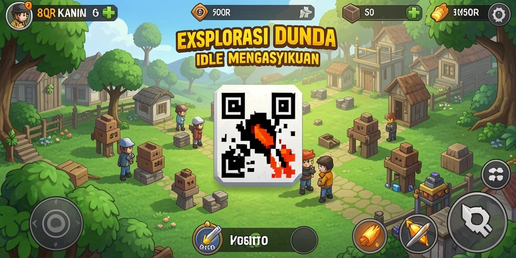 Tampilan gameplay menarik dari 8QR yang menghadirkan pengalaman Idle.