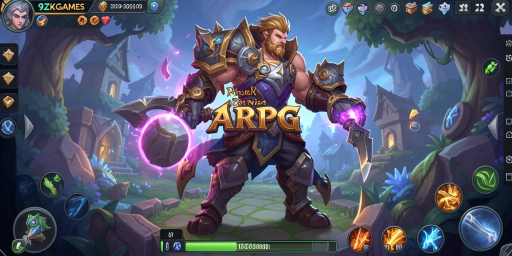Tampilan gameplay seru dalam ARPG 9ZKGAMES.