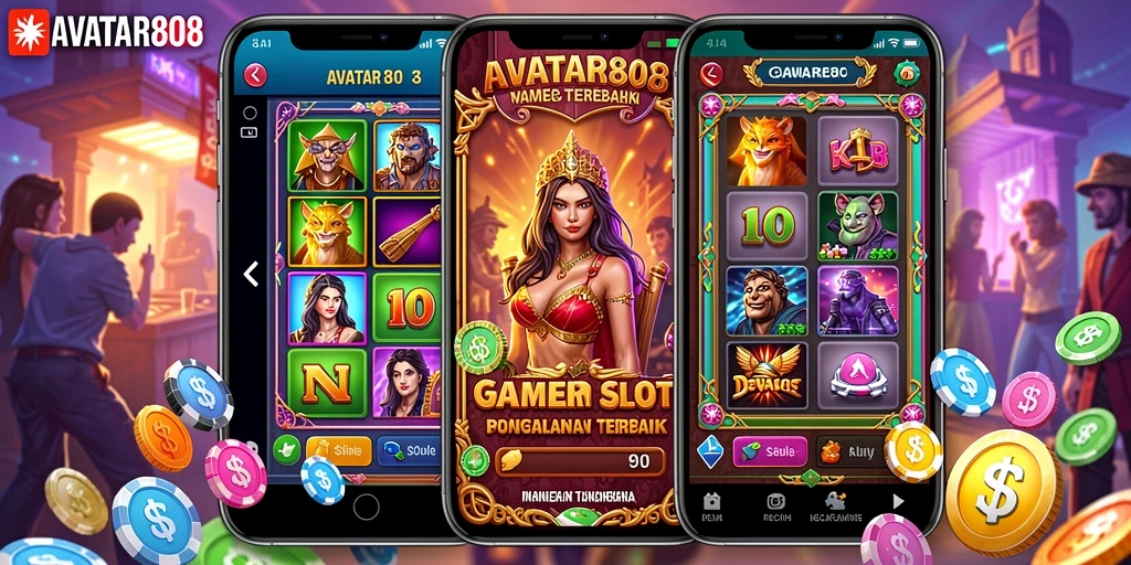 Tampilan permainan <strong>AVATAR808</strong> yang menawan dengan berbagai tema slot.