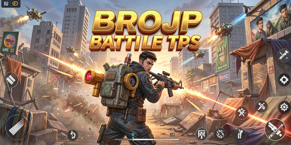 Tampilan gameplay seru dengan aksi tembak-menembak yang intens.
