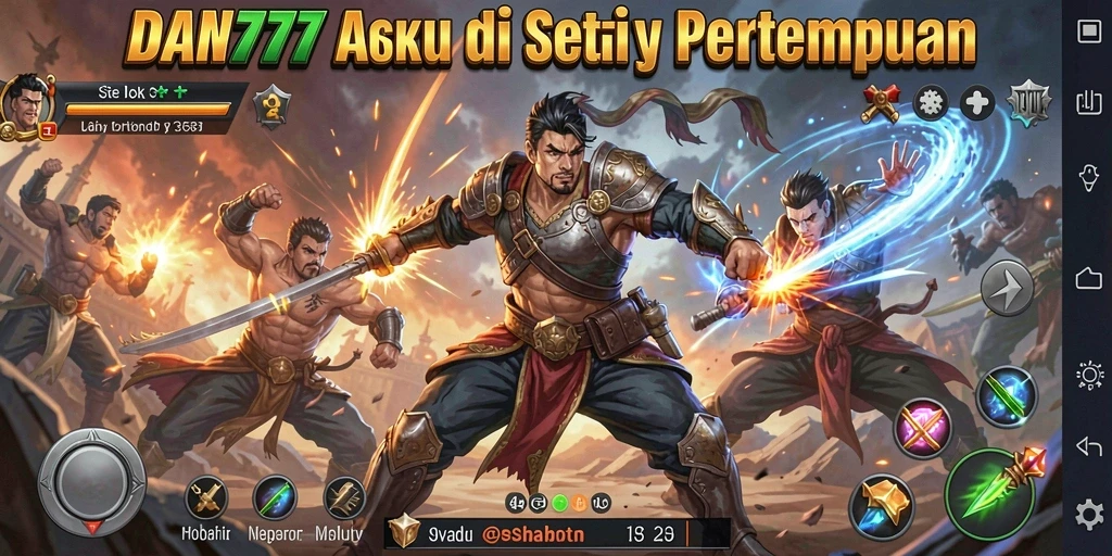 Tangkapan layar gameplay <strong>DAN777</strong> yang menampilkan aksi pertempuran seru.
