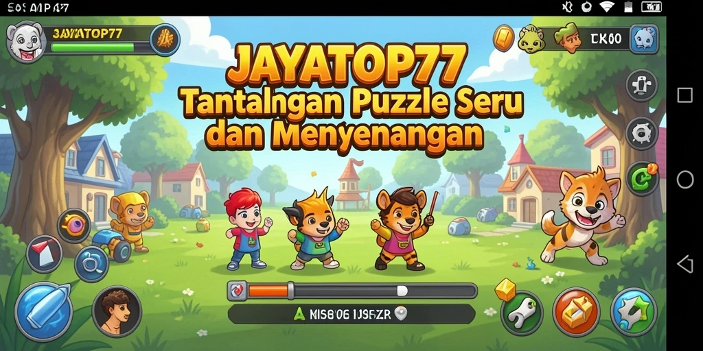 Tampilan gameplay JAYATOP77 dengan tantangan puzzle menarik.