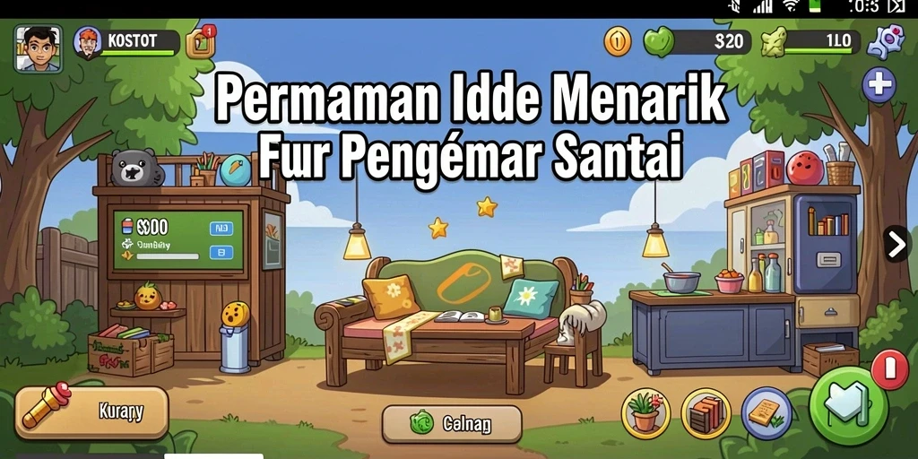 Screenshot utama KOSTOTO menampilkan gameplay Idle yang menyenangkan dan menarik.