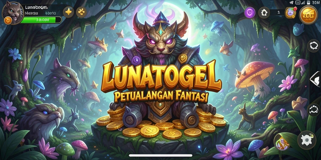 Tampilan gameplay LUNATOGEL yang menakjubkan dan seru.