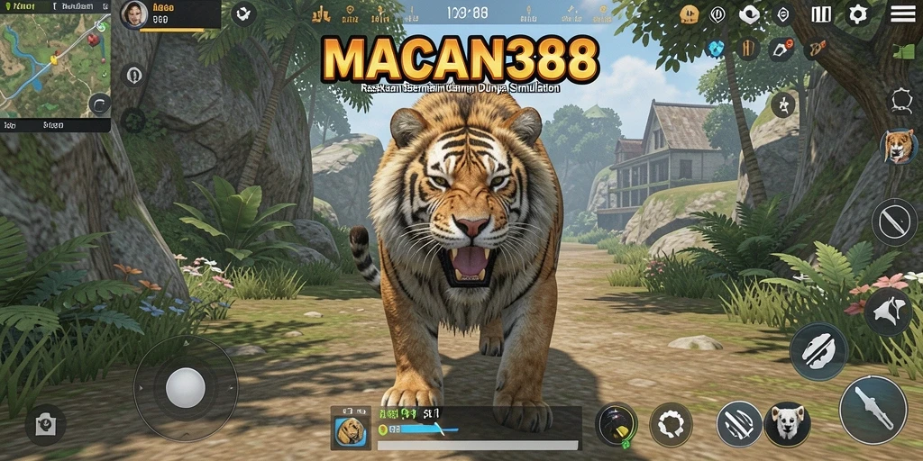Tangkapan layar dari gameplay yang mendebarkan di MACAN388.