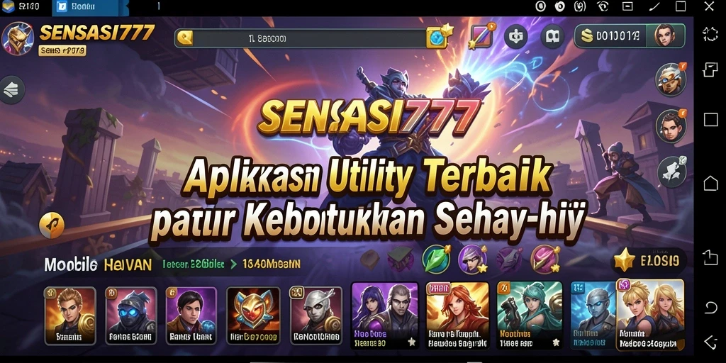 Tampilan antarmuka SENSASI777 yang intuitif dan mudah digunakan.